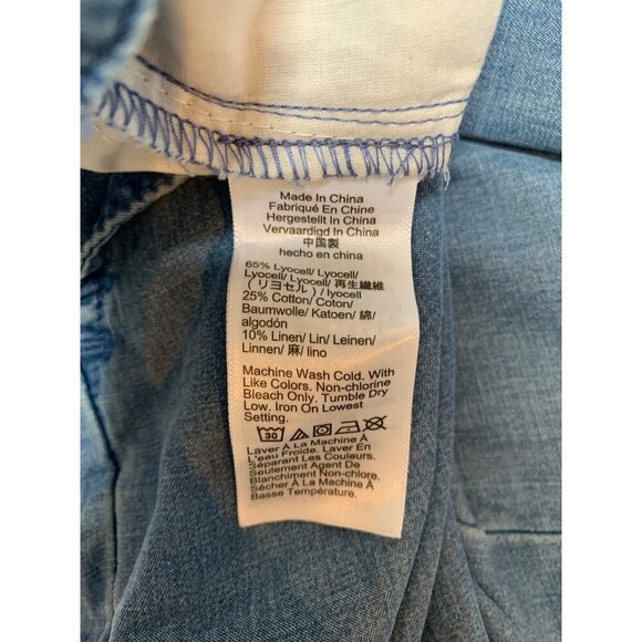 J.Crew Womens Wide-Leg Denim Pants Size 8 Blue - Picture 5 of 5